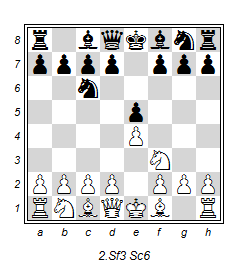 Italienische Eröffnung 2.Zug